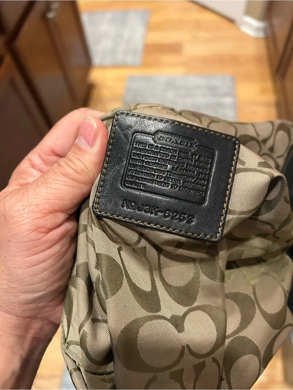 Coach Black Messenger Crossbody Bag Nylon Leather